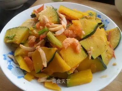 Pumpkin burns seafood