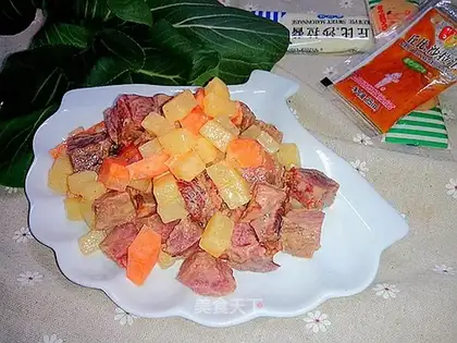 Potato beef salad