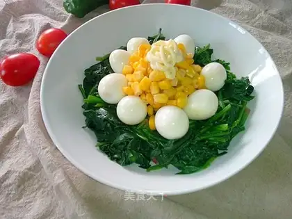 Spinach corn salad