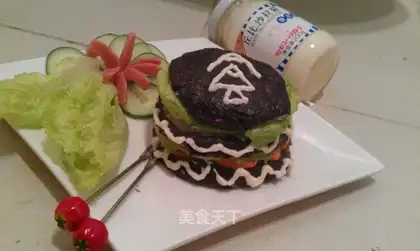 Burger cake sushi