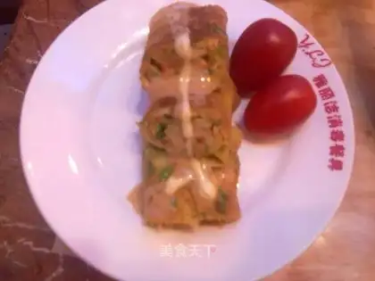 Salad omelet