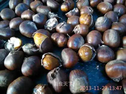 Pancakes and roasted chestnuts