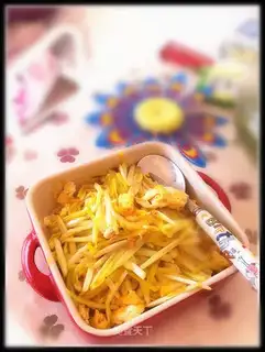 Garlic fried eggs