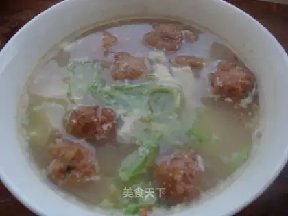 Tofuball soup