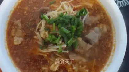 Gold needle, fat cow soup