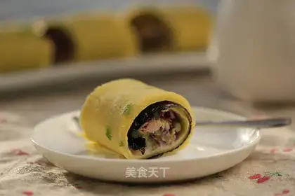 Tuna egg burrito