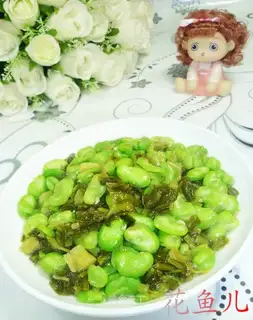 Snow veal with beans