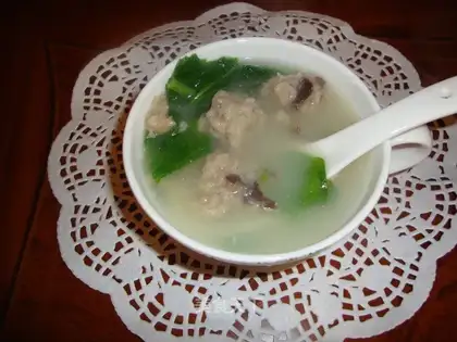 Frozen meatball soup