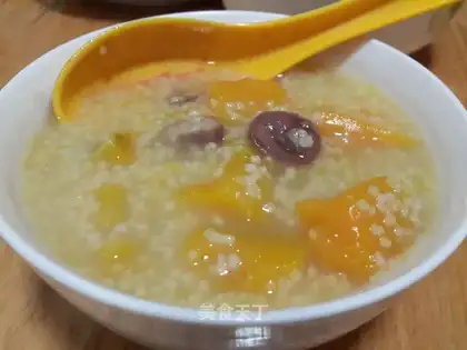 Pumpkin chestnut porridge
