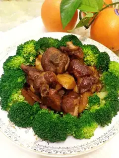 Potato duck leg