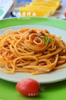 Beef sauce noodles