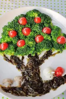Orchid salad apple tree