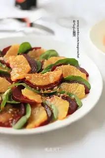 Orange beet root salad