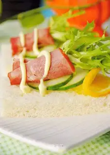 Bacon salad sandwich