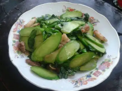 Blue mustard meat