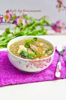Pork liver powder soup