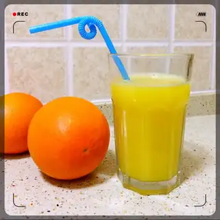 Fresh orange juice