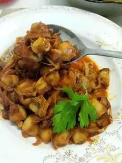 Spicy Korean scallops