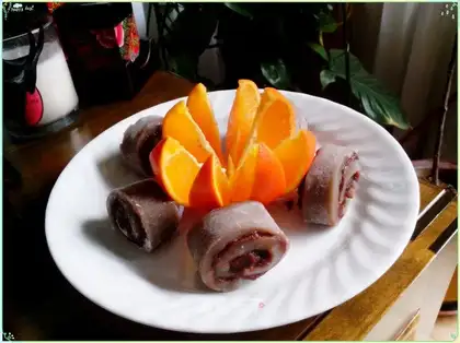 Pink rice cake