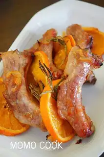 Orange jam roasted ribs