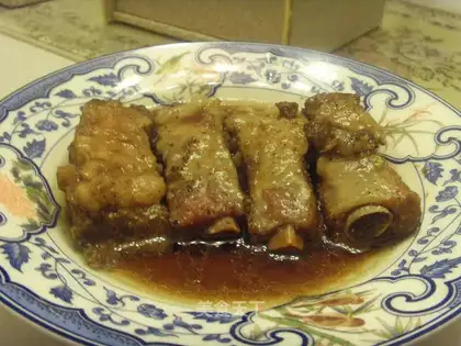 Black pepper pork chops