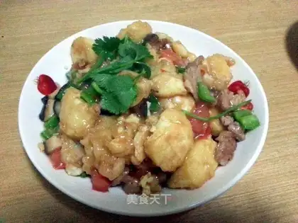 Red burning Japanese tofu