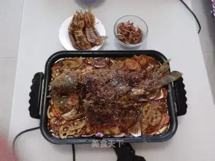 Homemade roasted fish