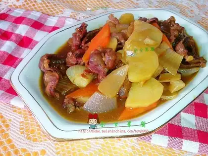 Curry potato beef