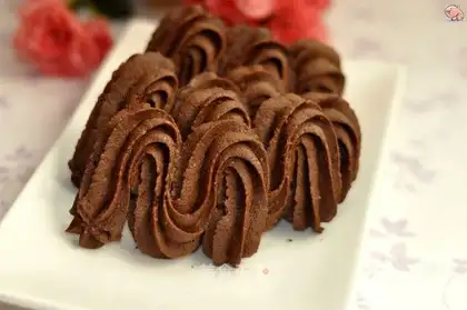 Chocolate cream pancakes