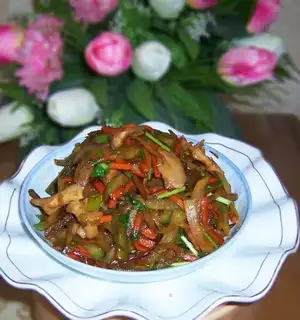 Five flowers for radish silk