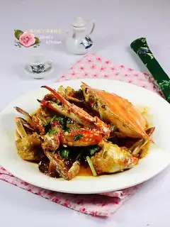 Delicious spicy crabs