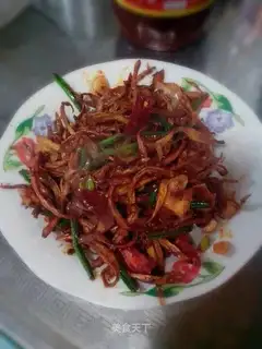 Dry apricot mushrooms