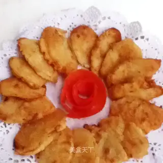 Fried almond mushrooms