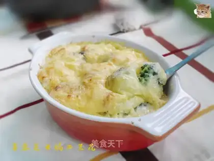 Potato cheese and broccoli
