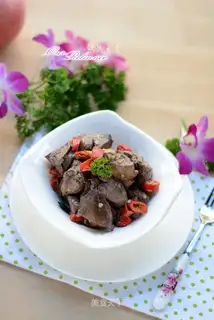 Spicy duck liver