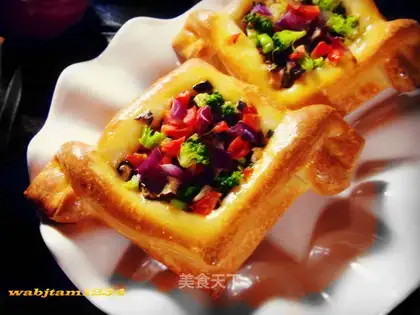 Vegetable salad bread