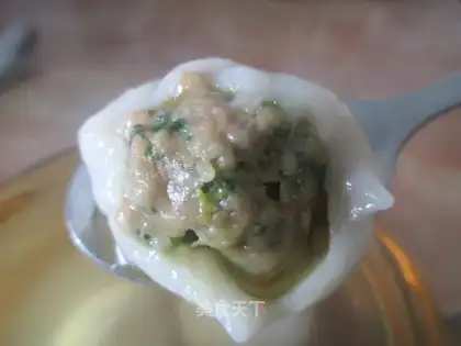 Fresh meat soup