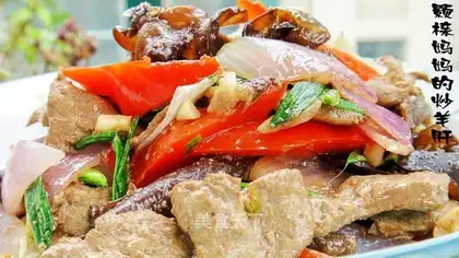 stir-fried mutton liver with blood-replenishing vegetables