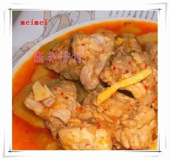 Steamed pork ribs with soy sauce