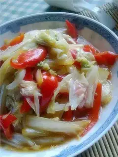 Braised Chinese cabbage with vinegar