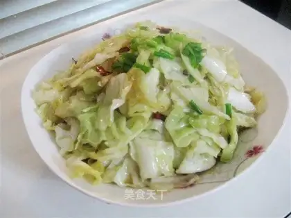 shredded cabbage