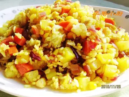 Curry potato chicken steamed rice