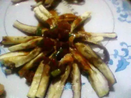 Steamed chrysanthemum and eggplant
