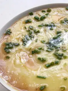 Steamed egg custard with whitebait