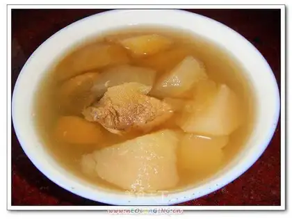 Apple and pear lean meat soup