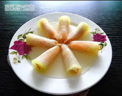 Winter melon roll with three delicacies