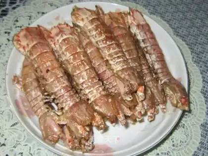 Simple salt-pepper shrimp rich