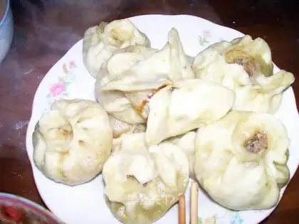 Mushroom meat bun