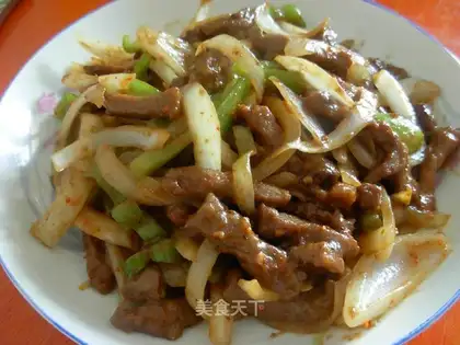 Cumin beef strips