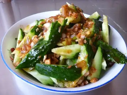 Pumped cucumber with juice
